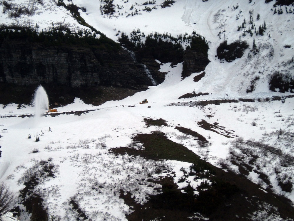 Plowing the road at Big Bend