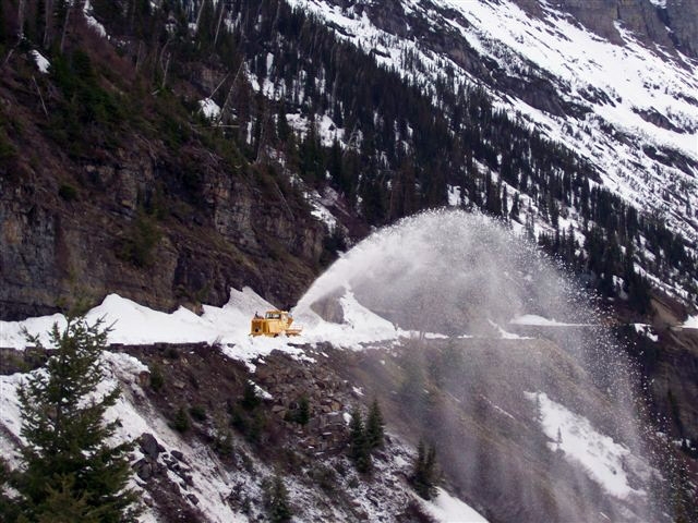 Plowing along the Going-to-the-Sun Road