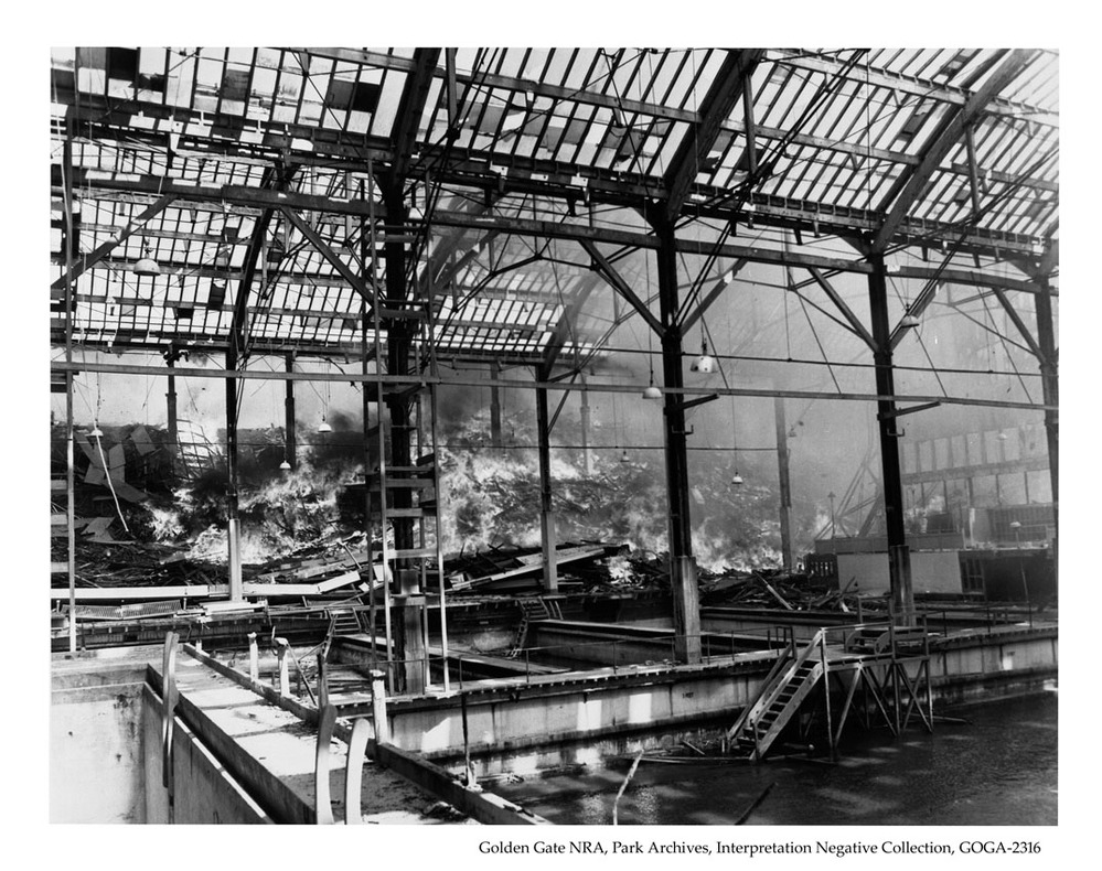 Sutro Baths on Fire