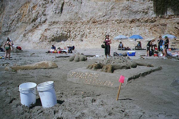 2004 Sand Sculpture Contest: Adults' Group 1st Place: Entry #01 Julia's Kitchen, by Malvino and Vance Miller