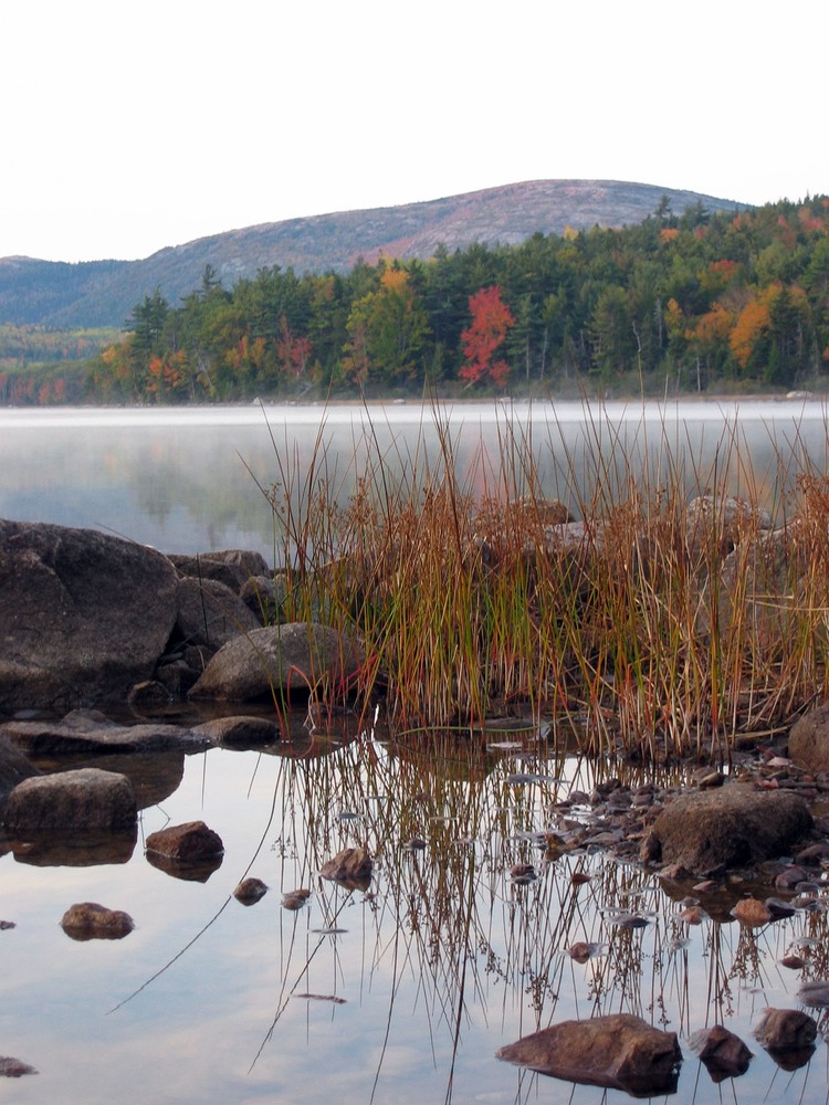 Lakes and mountains create scenic views throughout the park.