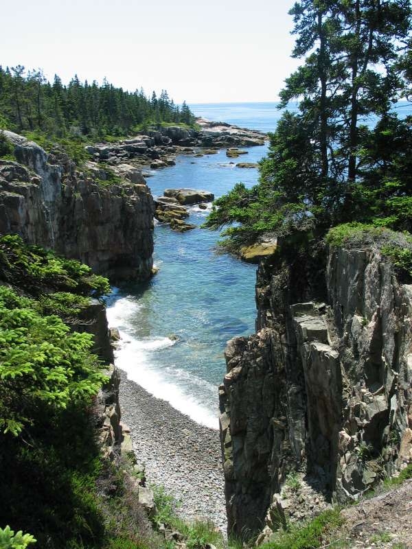 The coast along the other park loop road at the Schoodic Peninsula.