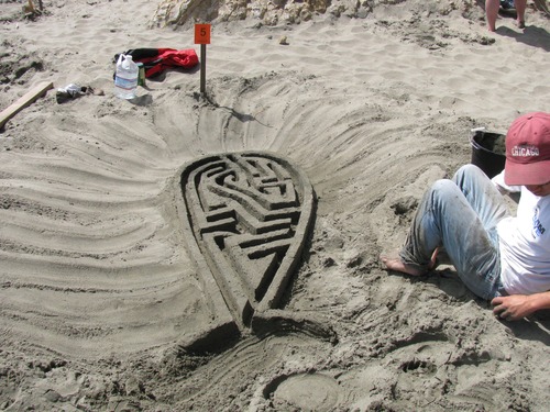 2009 Sand Sculpture Contest: Adult Individual 1st Place Winner: Entry #05: Whale, by Jonathan Wu