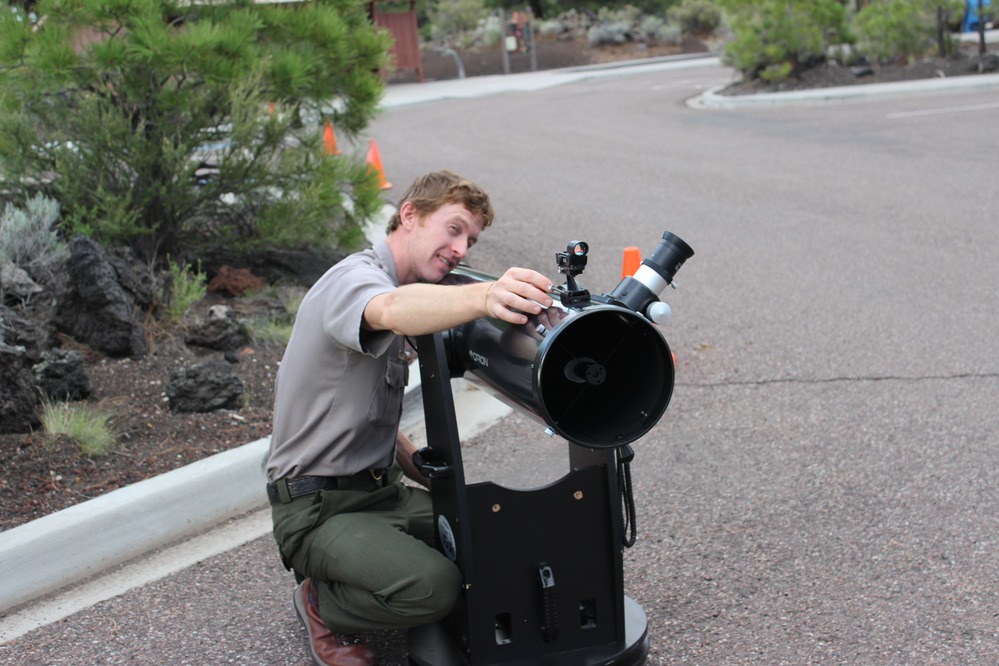 Ranger Robert readies the scopes