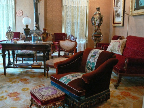 The formal parlor was used when the Kohrs family were entertaining guests.