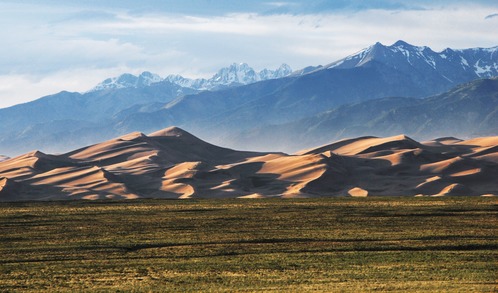 The Great Sand Dunes and Crestone Peaks