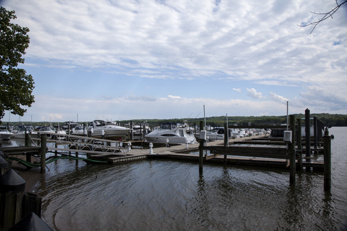 Scenic view of the Fort Washington Marina Docks
