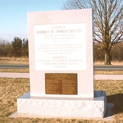 Memorial Marker--Patriots of African Descent IN HONOR OF PATRIOTS OF AFRICAN DESCENT WHO SERVED SUFFERED AND SACRIFICED DURING THE VALLEY FORGE ENCAMPMENT 1777 - 1778 "THROUGHOUT THESE HISTORIC AND HALLOWED CAMPSITES WERE COURAGEOUS BLACK PATRIOTS WHO PARTICIPATED IN OUR NATION'S BITTER FIGHT FOR INDEPENDENCE" CHARLES L. BLOCKSON, HISTORIAN DEDICATED BY DELTA SIGMA THETA SORORITY, INCORPORATED VALLEY FORGE ALUMNI CHAPTER JUNE 19, 1993