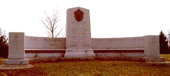 This Monument is erected by a grateful Commonwealth In memory of the soldiers of Massachusetts who served at Valley Forge. 19 Dec. 1777 ... 19 June 1778 West Elevation: Ense Petit Placidarm Sub Libertate Quietum End Pillars: 1777 1778 East Elevation: List of Massachusetts soldiers who served at Valley Forge DESCRIPTION: Granite with bronze plaque, 3'8" x 73' 8'. DONOR & DATE: The Commonwealth of Massachusetts June 19, 1911. HISTORICAL DATA: Massachusetts was the third state to erect a monument, (after Maine and Pennsylvania), to its men who served here at Valley Forge. Massachusetts contributed more men to the Revolution than any other colony. They came from not only the present state of Massachusetts but also from the northern frontier (Maine) and the western frontier (Vermont). Eleven regiments from Massachusetts were at Valley Forge.