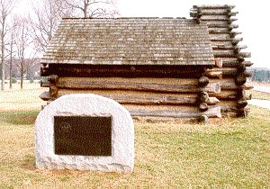 "...It is beyond description to conceive what the men suffer..." Colonel Philip Van Cortlandt, Camp Valley Forge 2nd N.Y. Regiment in a letter to George Clinton Governor of New York. 13 February 1778 DESCRIPTION: Granite with bronze plaque 4' x 5' x 16". DONOR & DATE: The State of New York, 1970. HISTORICAL DATA: This marker is almost identical to the one erected for New Hampshire due to the fact that all New York and New Hampshire regiments served under the same commander at Valley Forge (Enoch Poor). Although the state of New York contributed only four regiments to the Continental Army they were generally larger than regiments from other states. New York also maintained an extensive militia on its troubled frontier. Several Loyalist units were also drawn from Southern New York.