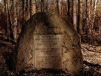 Site Marker--Sullivan's Bridge The Site of General Sullivan's Bridge Erected by The American Army 1777-1778 Destroyed by Freshets in the winter of 1778-1779 this stone is erected by the Historical Society of Montgomery County Pennsylvania DESCRIPTION: Carved granite. DONOR & DATE: The Historical Society of Montgomery County, 1907. HISTORICAL DATA: In 1840 Riverboatmen took up a collection to replace a deteriorating red sandstone tablet that marked the spot where General Sullivan and his men built a bridge across the Schuylkill. The 1840 marker was of white marble but was ultimately destroyed by flood waters and replaced in 1907 by the present monument.