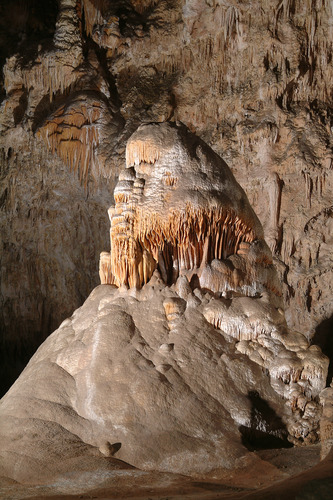 The Caveman stalagmite in the Big Room