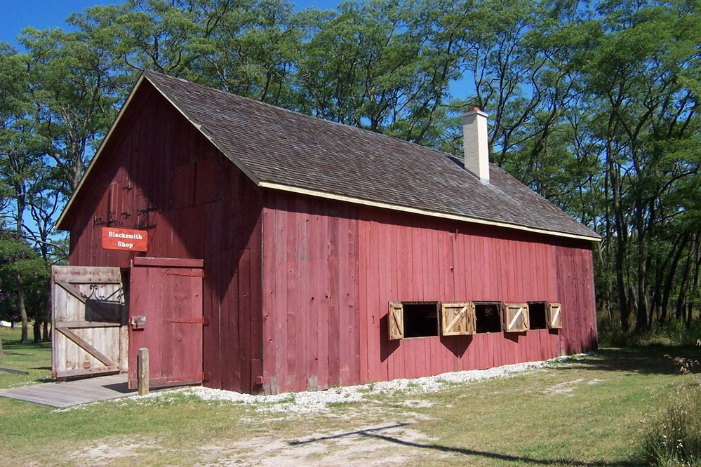Blacksmith Shop in Glen Haven, located in the original Blacksmith Shop Building.