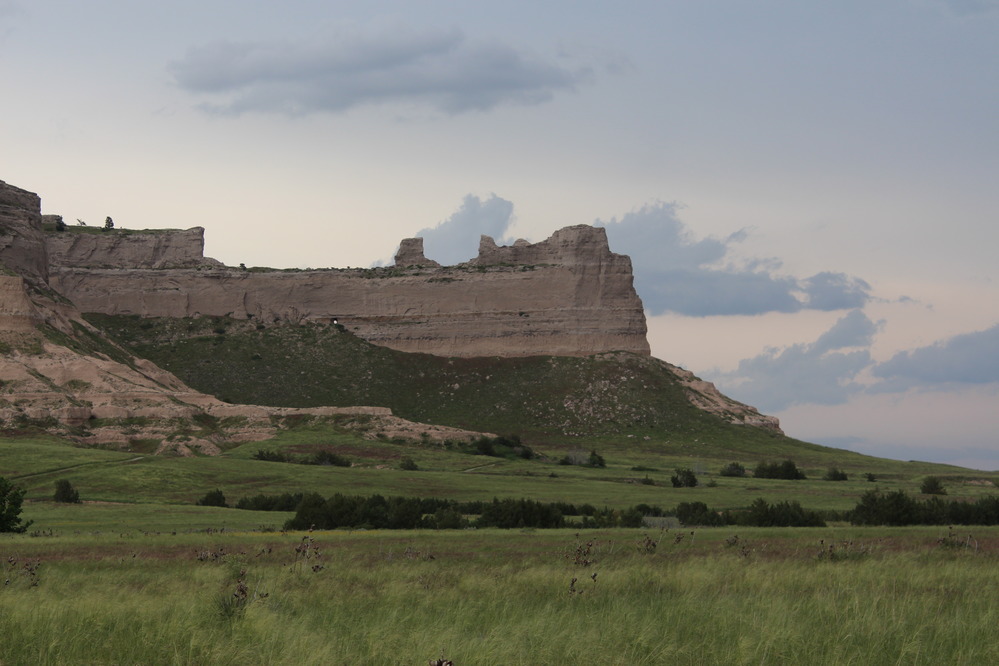 Saddle Rock with clouds