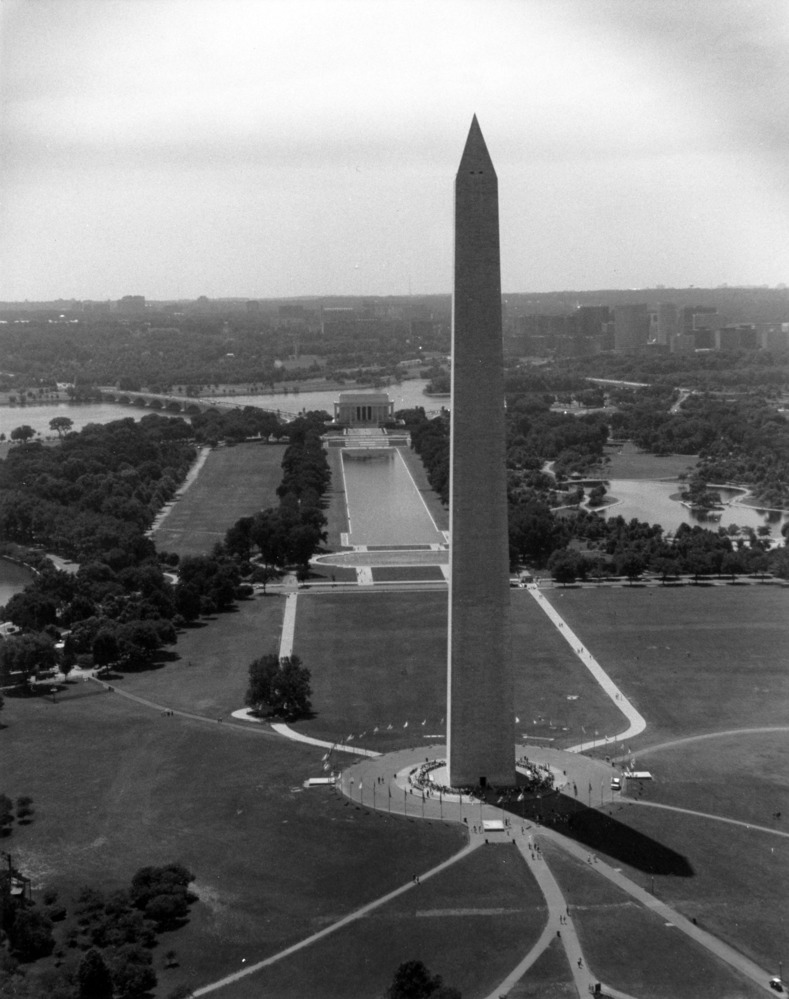 Aerial View of the National Mall Facing West