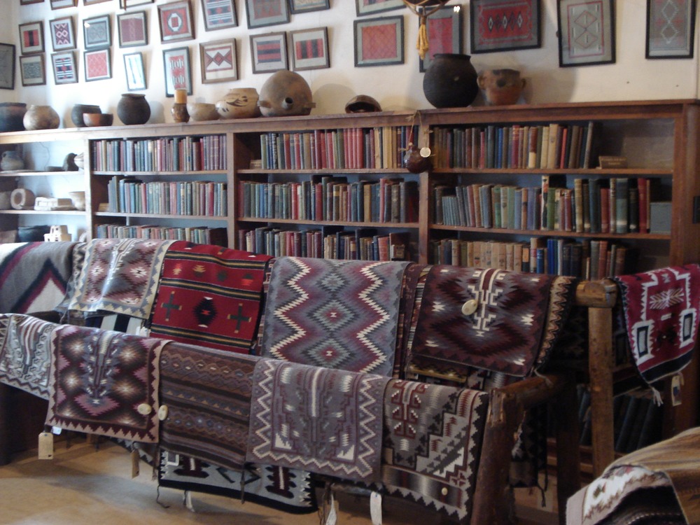 The rug room inside Hubbell trading post