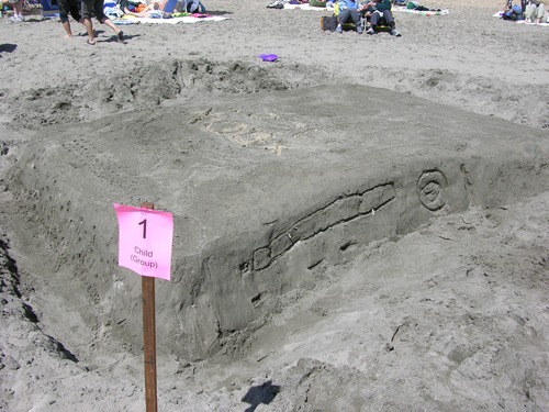 2010 Sand Sculpture Contest: Children's Group Entry #01: SandBox, by Casperson, Avery, and Reilly