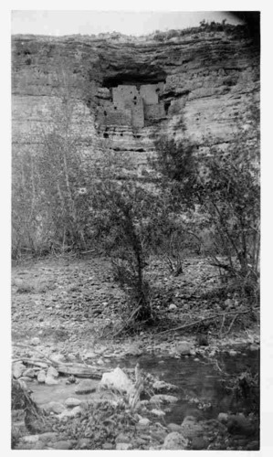 An image of Montezuma Castle taken in 1887, almost 30 years before it was designated a National Monument by President Theodore Roosevelt.