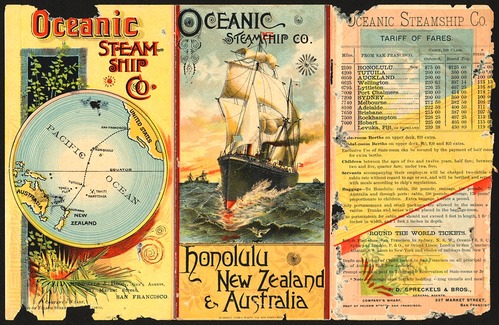 SAFR 8541: Oceanic Steamship Company Handbill.