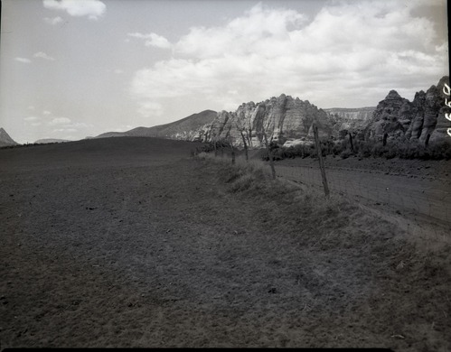 Improper land use, type of fence construction, and typical grazing available, section 16.