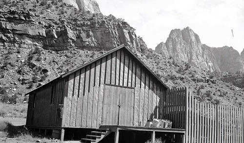 Overflow warehouse, Civilian Conservation Corps (CCC) site, east bank of the Virgin River warehouses, Building 91.