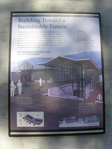Destination Center details at Blue Ridge Parkway in November 2009