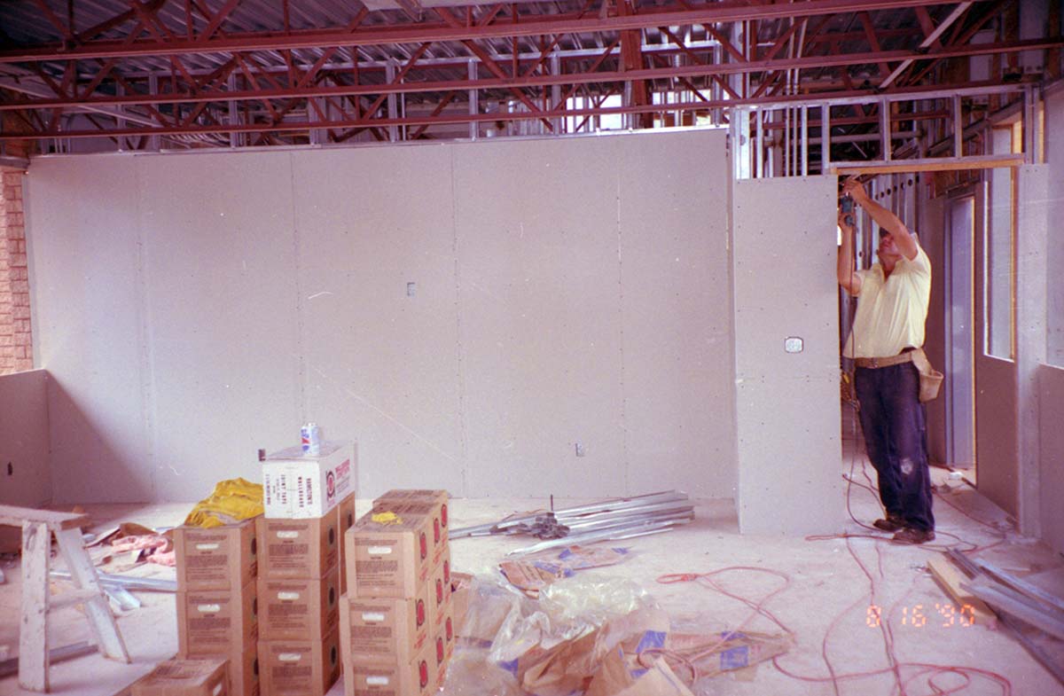 Construction of headquarters addition.