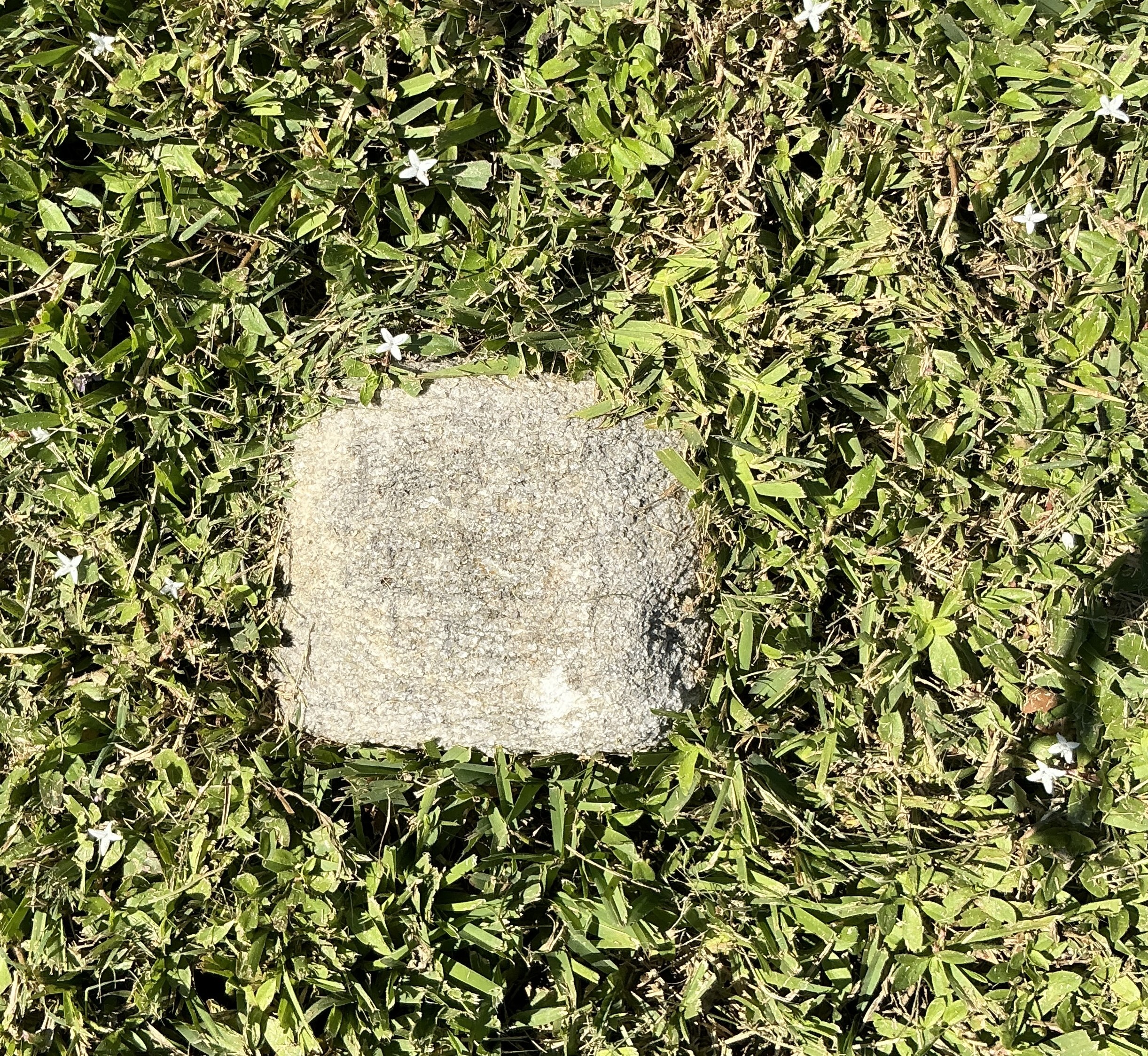 Top of flat marble marker