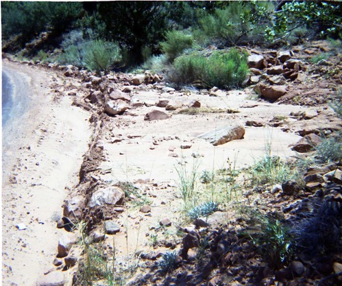 Color Photos of flood damage from the 1972 flood.