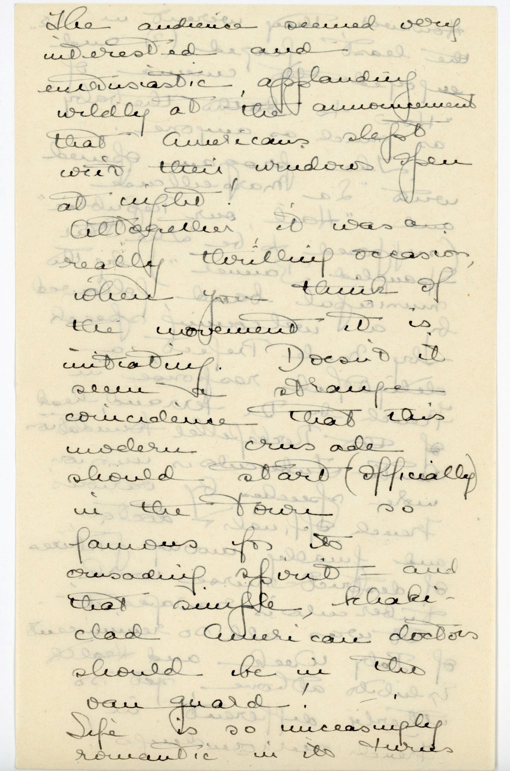 Manuscript letter