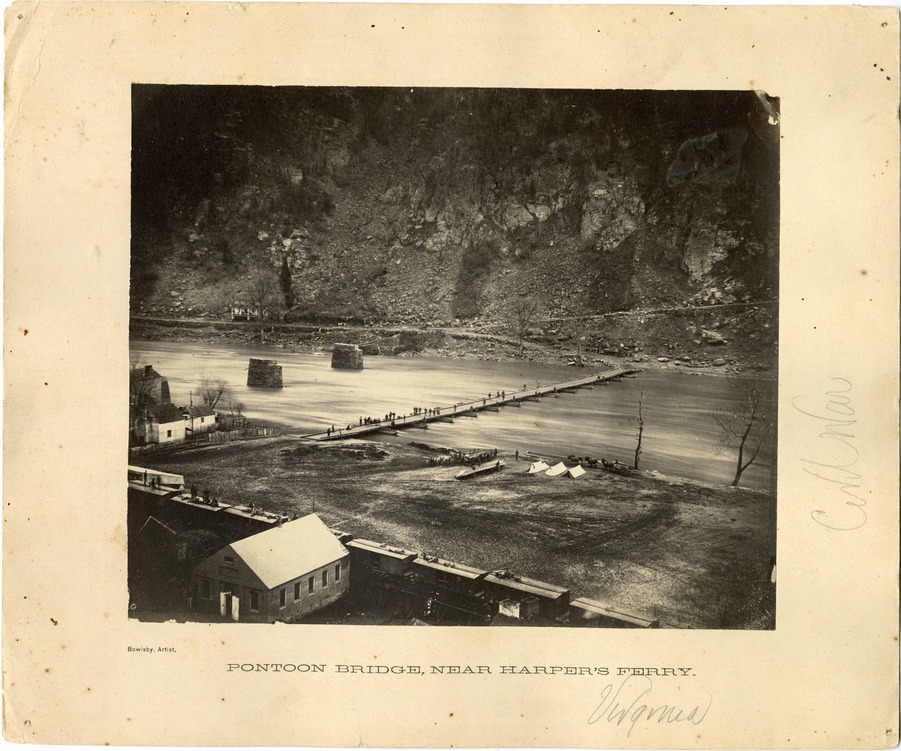 Pontoon Bridge Near Harper's Ferry, Virginia