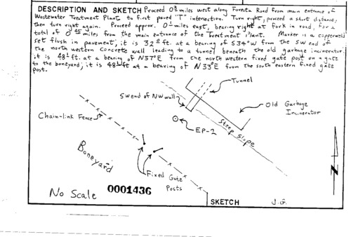 00001436 Survey Monumentation Sketch