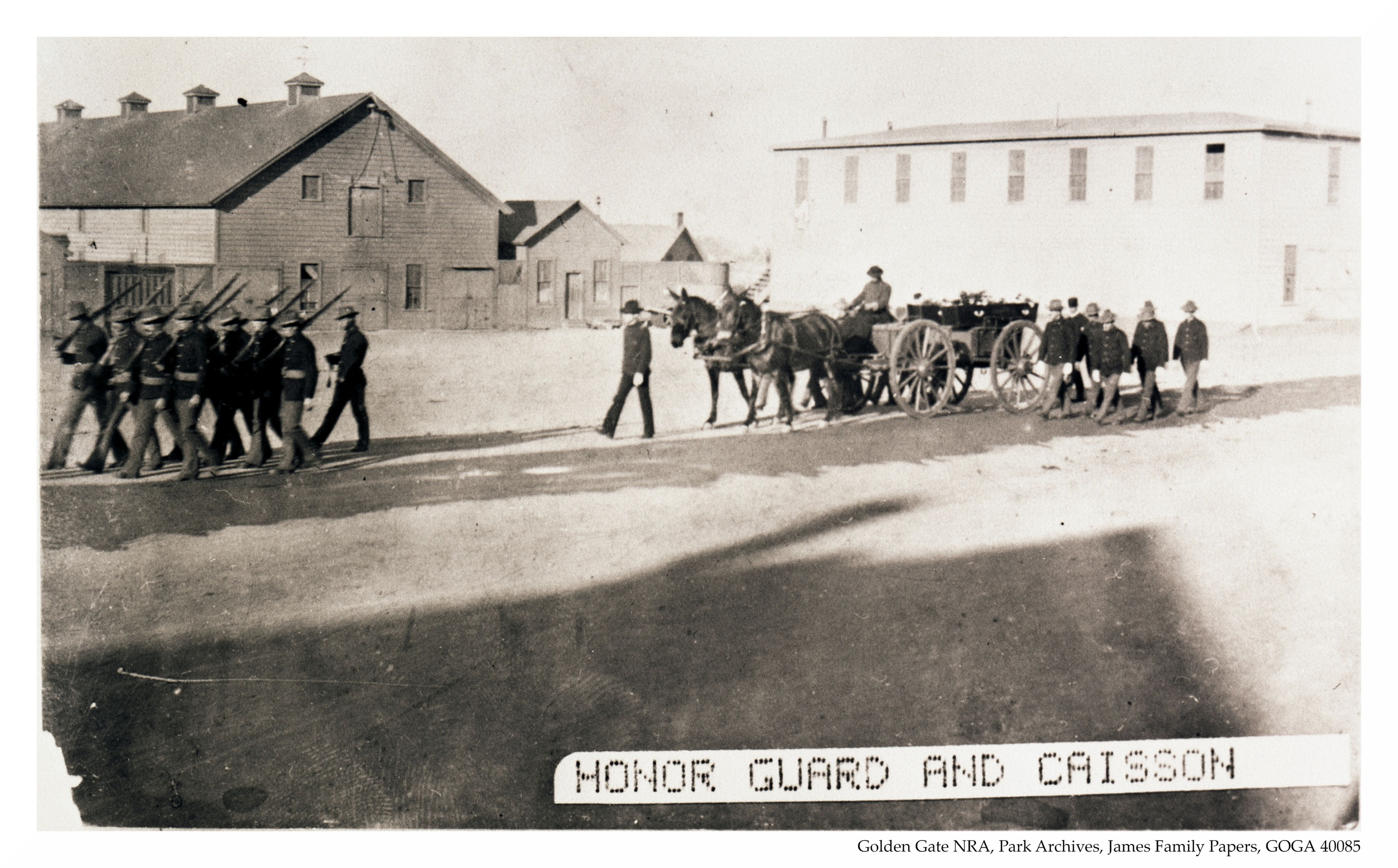 Honor Guard and Caisson at the Presidio of San Francisco 