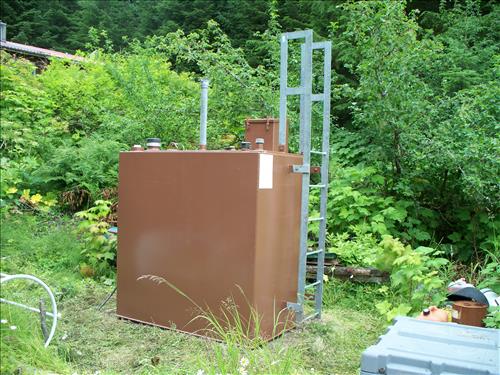 Fuel tanks painting project Glacier Bat Nat. Park in summer 2009.