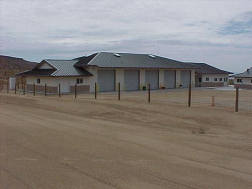 Photos of Hole in the Wall Fire Center Buildings. Mojave National Preserve