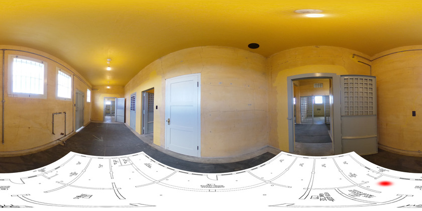 360 image taken in the Jail in the Detention Corridor.