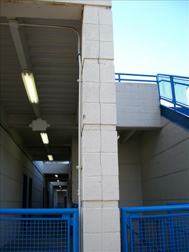 EQ 11 Earthquake damage at Washinton Tennis Ctr Aug 2011