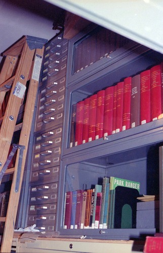 Old visitor center vault storage area.