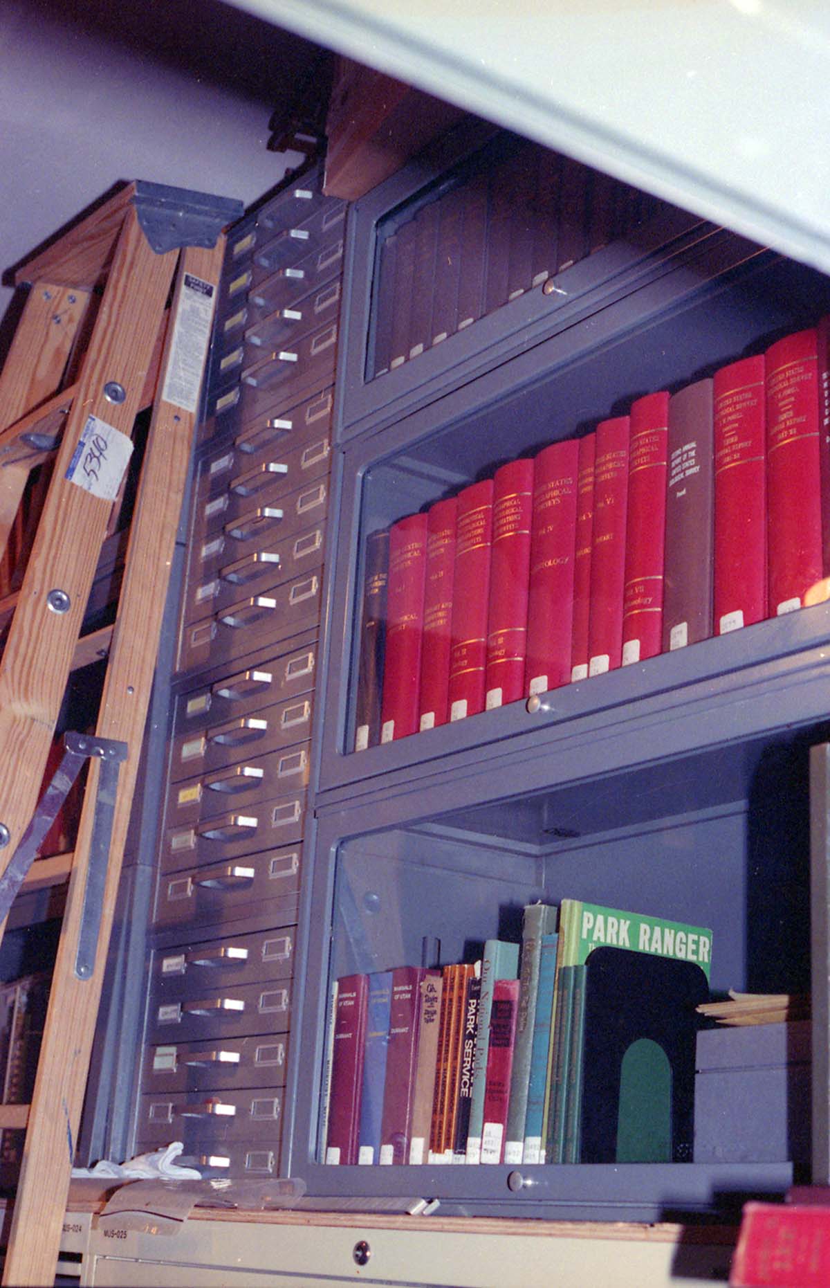 Old visitor center vault storage area.