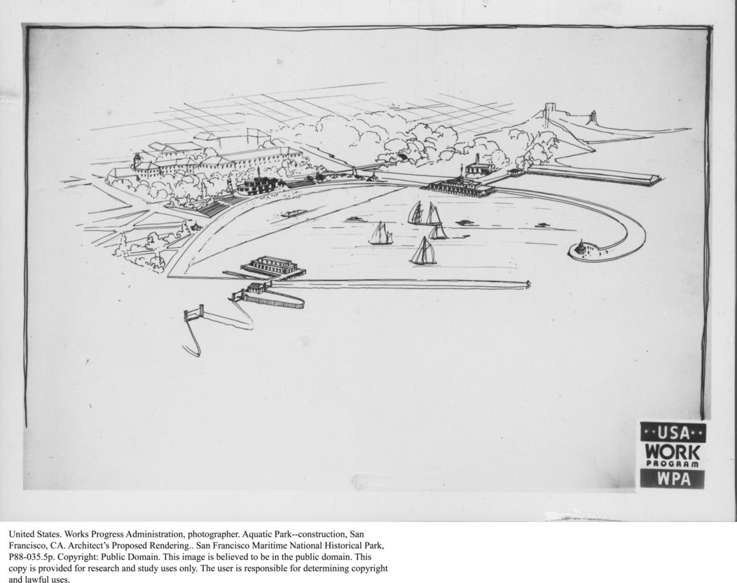 United States. Works Progress Administration. Aquatic Park photographs part 1