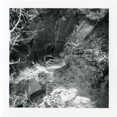 Hidden Canyon trail damage and repairs.