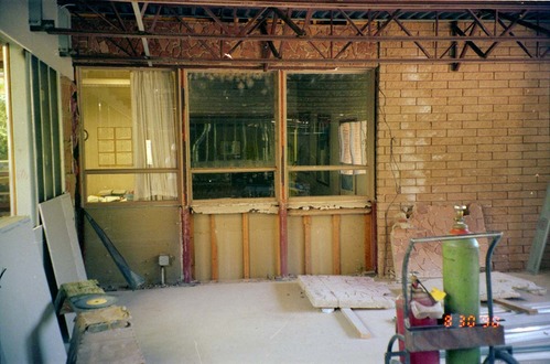 Construction of headquarters addition.