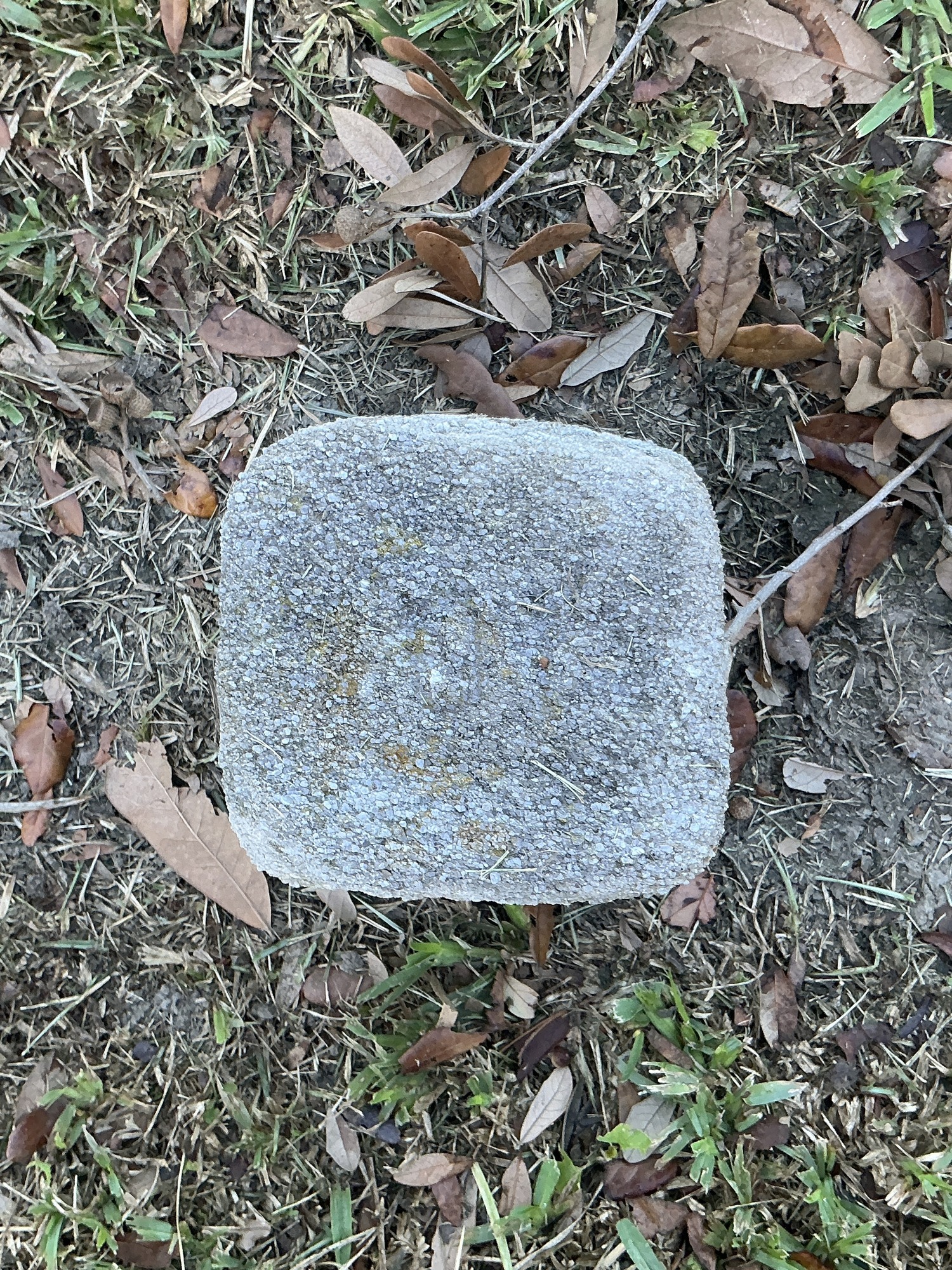 Top of flat marble marker