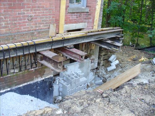 FOUNDATION WORK AND REPAIRS AT THE HISTORIC BAILLY BRICK HOUSE