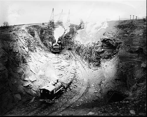 A1257-A1260--Taylor, PA--National Mine--Stripping of Mine Fire Area [1917.03.13]