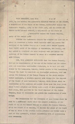 20025.PB--Arch bridge--Lehigh and Hudson River Railroad--Huntsville, NJ