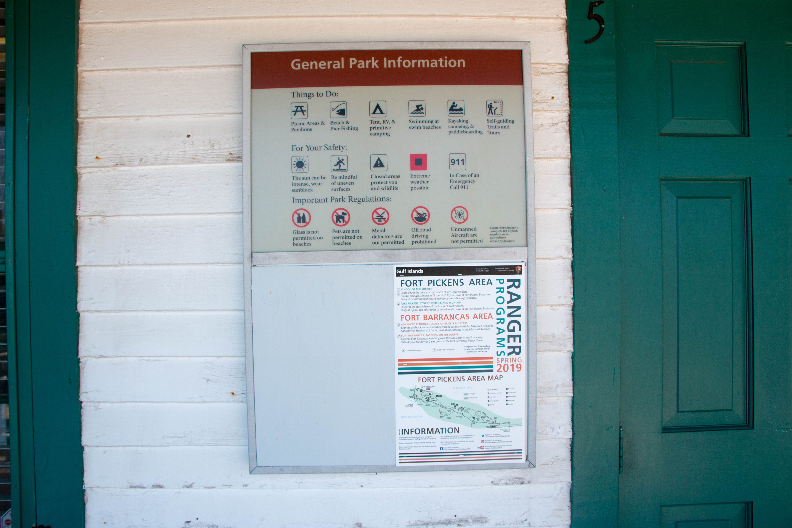 General Park Info/Ranger Programs Sign