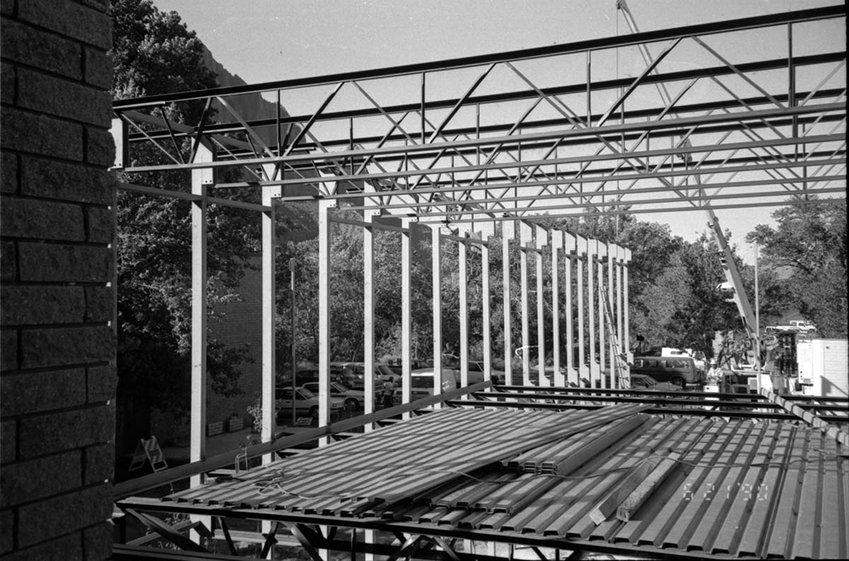 Construction of headquarters addition.