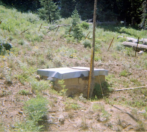 Color photos of aspects of the Cedar Breaks water system.