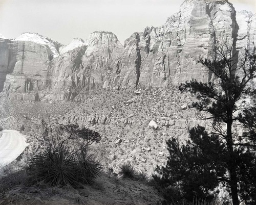 Exhibit #7: Zion-Mt. Carmel Highway tunnel road at the switchbacks.